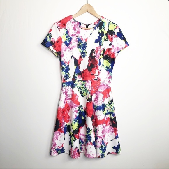 Milly X Design Nation Rosabella fit and flare floral print mini dress - Picture 4 of 13